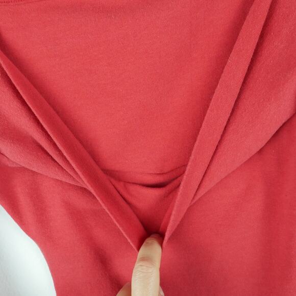 Vivienne Westwood Anglomania XS S Top Red Drape Square Neck Knit Avant Garde - Picture 6 of 8